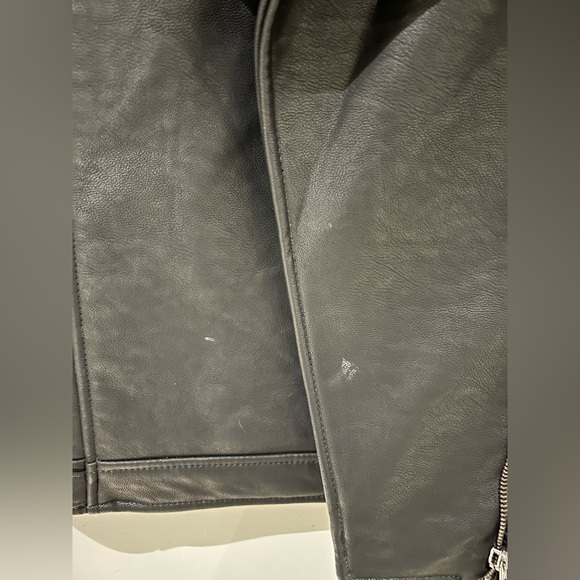 Asymmetrical Faux Leather Jacket - Picture 4 of 4